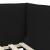 Cadru de pat colțar cu headboard Negru 90 x 190 cm țesătură GartenMobel Dekor