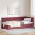 Cadru de pat colțar cu headboard bordo 90 x 190 cm țesătură GartenMobel Dekor