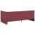 Cadru de pat colțar cu headboard bordo 90 x 190 cm țesătură GartenMobel Dekor