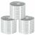 Placă Mozaic cu Oglindă 3 pcs Argintiu 100 x 4 cm Sticlă GartenMobel Dekor