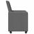 Scaun de sufragerie 2 pcs Gri închis 57 x 66 x 94 cm țesătură GartenMobel Dekor