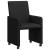 Scaun de sufragerie 2 pcs Negru 57 x 66 x 94 cm țesătură GartenMobel Dekor