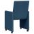 Scaun de sufragerie 2 pcs albastru 57 x 66 x 94 cm țesătură GartenMobel Dekor