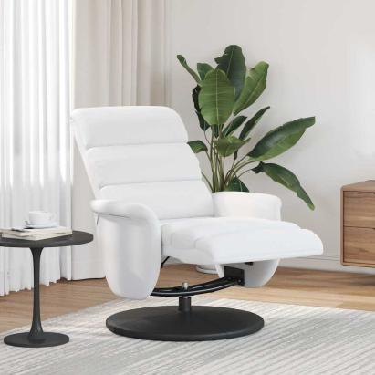Fotoliu recliner Alb 71 x 98 x 106 cm Piele artificială GartenMobel Dekor