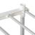 Raft de depozitare cu raft alb 43 x 27 x 90 cm Aluminiu GartenMobel Dekor