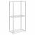 Raft de depozitare cu raft alb 43 x 27 x 90 cm Aluminiu GartenMobel Dekor