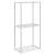 Raft de depozitare cu raft alb 43 x 27 x 90 cm Aluminiu GartenMobel Dekor