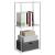 Raft de depozitare cu raft alb 43 x 27 x 90 cm Aluminiu GartenMobel Dekor