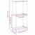 Raft de depozitare cu raft alb 43 x 27 x 90 cm Aluminiu GartenMobel Dekor
