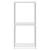 Raft de depozitare cu raft alb 43 x 27 x 90 cm Aluminiu GartenMobel Dekor