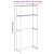 Raft pentru mașină de spălat Alb 63 x 27 x 136 cm Aluminiu GartenMobel Dekor