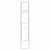 Raft pentru mașină de spălat Alb 63 x 27 x 136 cm Aluminiu GartenMobel Dekor