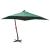 Umbrelă de soare suspendată, stâlp de lemn, 300x300 cm, verde GartenMobel Dekor
