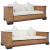 Set canapele cu perne, 2 piese, maro, ratan natural GartenMobel Dekor