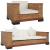 Set de canapele cu perne, 2 piese, maro, ratan natural GartenMobel Dekor