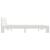 Cadru de pat cu tăblie, alb, 160x200 cm, lemn masiv de pin GartenMobel Dekor