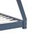 Cadru pat de copii, gri, 70 x 140 cm, lemn masiv de pin GartenMobel Dekor