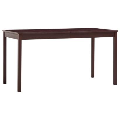 Masă de bucătărie, maro închis, 140 x 70 x 73 cm, lemn de pin GartenMobel Dekor