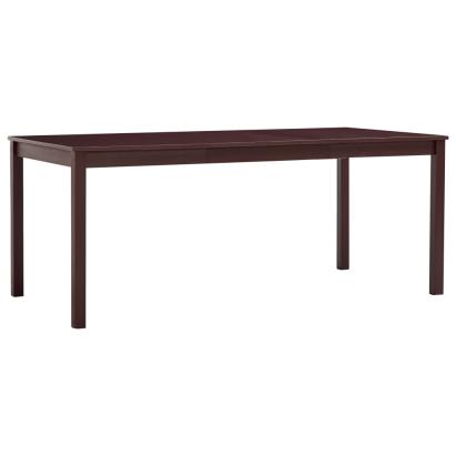 Masă de bucătărie, maro închis, 180 x 90 x 73 cm, lemn de pin GartenMobel Dekor