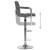 Scaun de bar, gri deschis, material textil GartenMobel Dekor