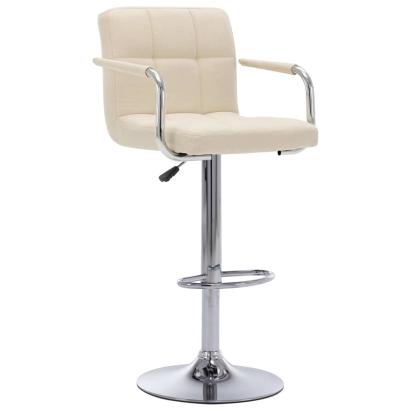 Scaun de bar, crem, material textil GartenMobel Dekor