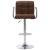 Scaun de bar, maro, material textil GartenMobel Dekor