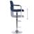 Scaun de bar, albastru, material textil GartenMobel Dekor