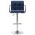 Scaun de bar, albastru, material textil GartenMobel Dekor