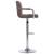 283418  Bar Stool Taupe Fabric GartenMobel Dekor