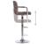 283418  Bar Stool Taupe Fabric GartenMobel Dekor