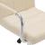 Scaune de bar, 2 buc., crem, material textil GartenMobel Dekor