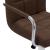 Scaune de bar, 2 buc., maro, material textil GartenMobel Dekor