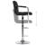 Scaune de bar, 2 buc., negru, material textil GartenMobel Dekor
