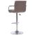 Scaune de bar, 2 buc., gri taupe, material textil GartenMobel Dekor