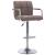 Scaune de bar, 2 buc., gri taupe, material textil GartenMobel Dekor