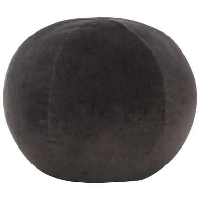 Taburet puf, antracit, 50 x 35 cm, catifea  GartenMobel Dekor