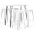 Set mobilier de bar, 5 piese, alb GartenMobel Dekor