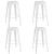 Set mobilier de bar, 5 piese, alb GartenMobel Dekor