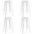 Set mobilier de bar, 5 piese, alb GartenMobel Dekor
