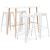 Set mobilier de bar, 5 piese, alb GartenMobel Dekor
