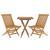 Set mobilier de grădină, 3 piese, lemn masiv de tec GartenMobel Dekor