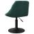 Scaune de sufragerie pivotante 6 buc, verde închis, catifea GartenMobel Dekor