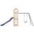 Set de joacă pentru exterior, lemn masiv de pin GartenMobel Dekor