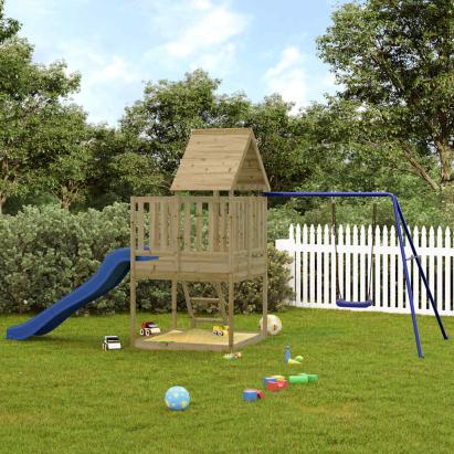 Set de joacă pentru exterior, lemn de pin impregnat GartenMobel Dekor