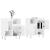 Servante, 2 piese, alb, lemn prelucrat GartenMobel Dekor