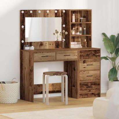 Masă de Machiaj cu sertar Maro 78,5 x 41 x 135 cm Lemn compozit GartenMobel Dekor