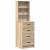 Masă de Machiaj 2 pcs Maro 50 x 41 x 135 cm Lemn compozit GartenMobel Dekor