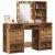Masă de Machiaj 3 pcs Maro 40 x 41 x 135 cm Lemn compozit GartenMobel Dekor