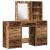 Masă de Machiaj 3 pcs Maro 40 x 41 x 135 cm Lemn compozit GartenMobel Dekor