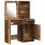 Set de Dressing 2 pcs Lemn vechi 50 x 41 x 135 cm Lemn compozit GartenMobel Dekor